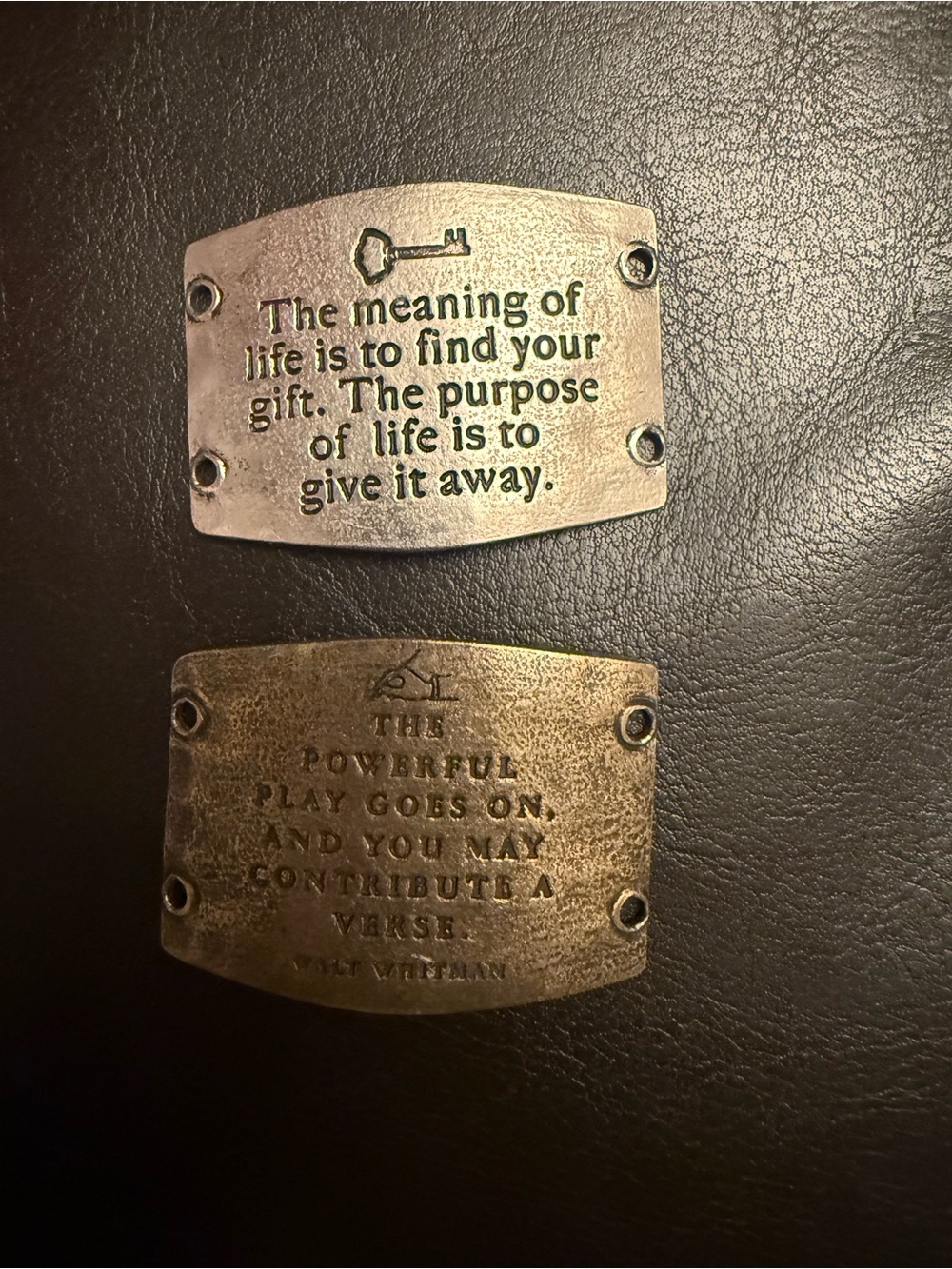New Lenny and Eva purpose  leather cuff sentiments $100 Anthropologie